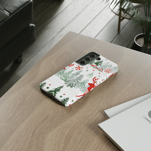 Nordic Christmas Print - Impact Resistant Phone Case